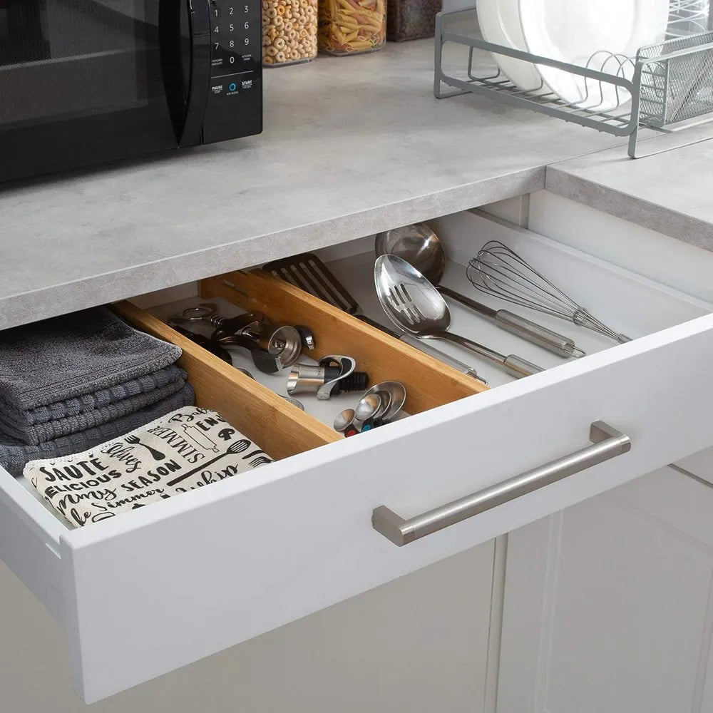Spring-Fit Bamboo Drawer Dividers