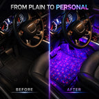 Starlit Drive Sound-Reactive Car Footwell Light Kit