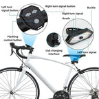 Wireless Bike Turn Signal Tail Light with Handlebar Remote