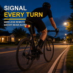 Wireless Bike Turn Signal Tail Light with Handlebar Remote