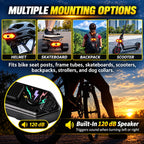 Wireless Bike Turn Signal Tail Light with Handlebar Remote