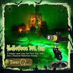 Haunted Swamp Green Laser Fog Projector Light