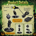 Haunted Swamp Green Laser Fog Projector Light