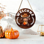 35-Piece Interchangeable Highland Cow Welcome Sign