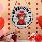 35-Piece Interchangeable Highland Cow Welcome Sign