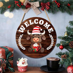 35-Piece Interchangeable Highland Cow Welcome Sign